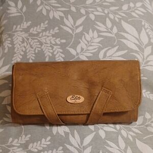 Brown Leather Clutch Bag